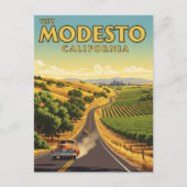Modesto California Central Valley ポストカード (正面)
