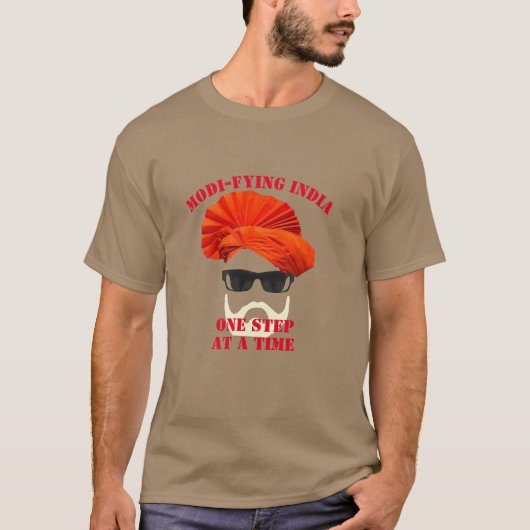 Modi-fy India Narendra Modi PM India 誇りを持った Tシャツ (正面)