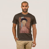 Modiglianiアメーデオ著帽子を持つ女の子 Tシャツ (正面フル)