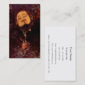 Modigliani著絵を描かれる芸術家のディエゴ・リベラのポートレート 名刺 (正面/裏面)