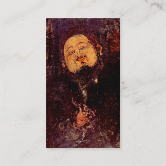 Modigliani著絵を描かれる芸術家のディエゴ・リベラのポートレート 名刺 (正面)