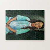 Modigliani Alice Vintage Fine Art Painting ジグソーパズル (横)