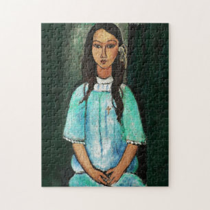 Modigliani Alice Vintage Fine Art Painting ジグソーパズル