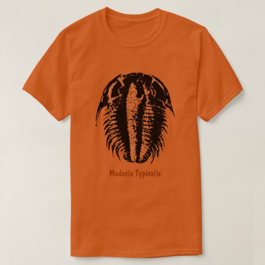 Modocia Typicalis 三葉虫の化石 Tシャツ (デザイン正面)