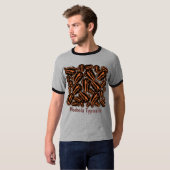 Modocia Typicalis 三葉虫化石の群れ Tシャツ (正面フル)