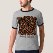 Modocia Typicalis 三葉虫化石の群れ Tシャツ (正面)