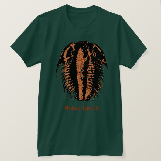 Modocia Typicalis 化石 三葉虫 Tシャツ (デザイン正面)
