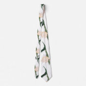 Modren blush pink floral ネクタイ (裏面)