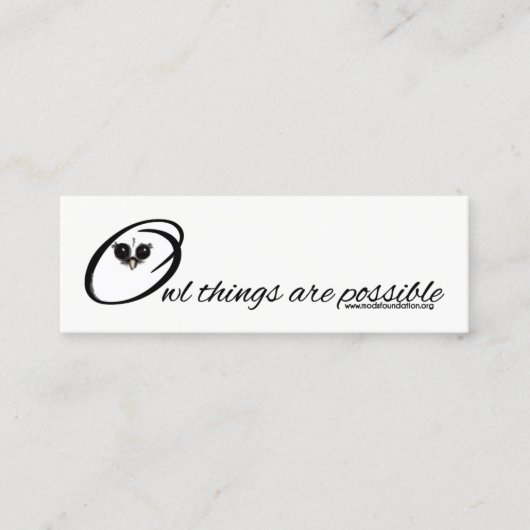 MODsの基礎第2ロゴの名刺のデザイン スキニー名刺 (正面)