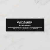 MODsの基礎第2ロゴの名刺のデザイン スキニー名刺 (裏面)