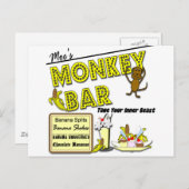 Moeのジャングルジムのバナナスプリット ポストカード (正面/裏面)