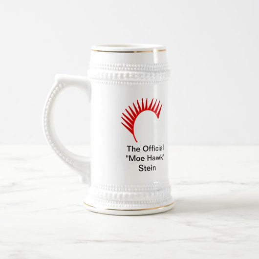 "Moe公式のタカ"のステイン! ビールジョッキ (左)