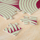 Moebiusストライプ：無限の赤 – 緑タイル ジグソーパズル (側面)