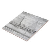 Moerisの王およびエジプトの彼のの2つのピラミッド タイル (側面)