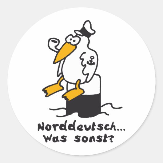 Moewe am Hafen 3c norddeutsch ラウンドシール (正面)