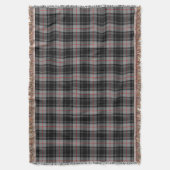 Moffatのタータンチェックのプリント スローブランケット (正面縦)