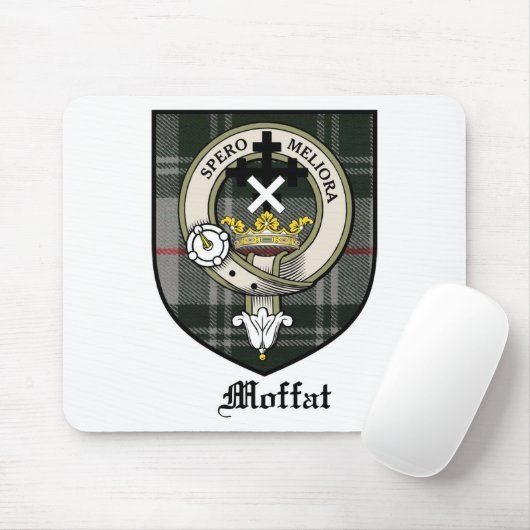 Moffatの一族はバッジのタータンチェックの頂点に達します マウスパッド (マウス)