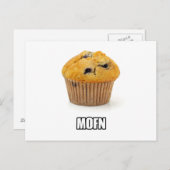 MOFN：ユーモラスなスペルのマフィン ポストカード (正面/裏面)