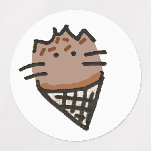 Mofu_icecriamsticker ラベル (デザイン2)