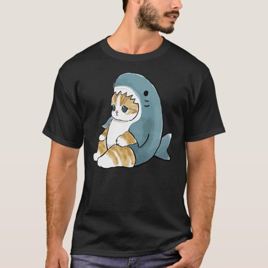 mofu sand 004かわいい猫子猫meeeow SHARKクラス Tシャツ (正面)