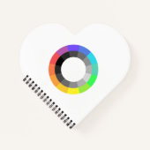 MOGAIスパイラルハート形ノート ノートブック (正面)