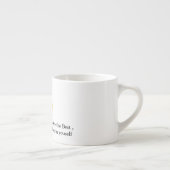 Mohamd用のパーソナライズされたマグカップエレガント- 金ゴールドフローラ エスプレッソカップ (右)