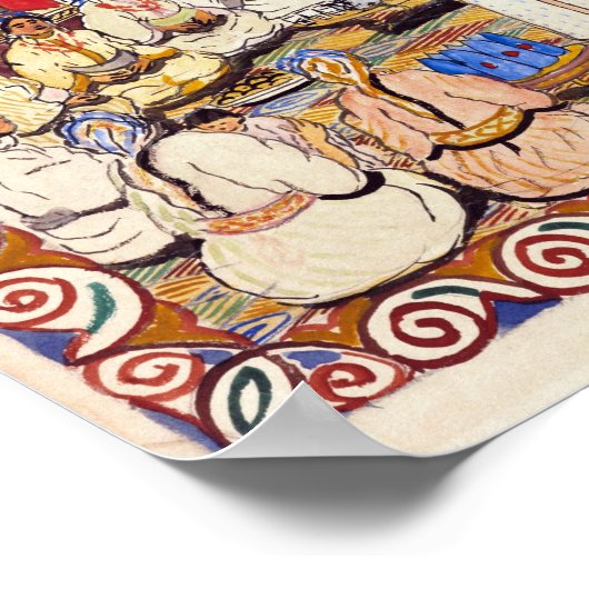 Mohammed Ben Ali Rbati Festival Scene ポスター (角)