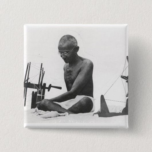 Mohandas Karamchand Gandhi 缶バッジ (正面)