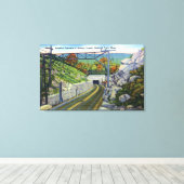 Mohawk Trail View of W. Entrance to Hoosac キャンバスプリント (インサイチュ (ウッドフロア))