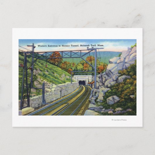 Mohawk Trail View of W. Entrance to Hoosac ポストカード (正面)