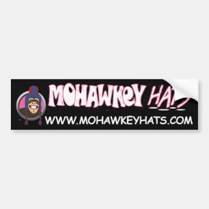 Mohawkey猿のバンパーステッカー バンパーステッカー