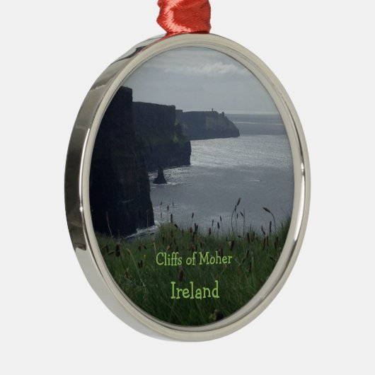Moherアイルランド-アイルランドの休日のオーナメントの崖 メタルオーナメント (右)