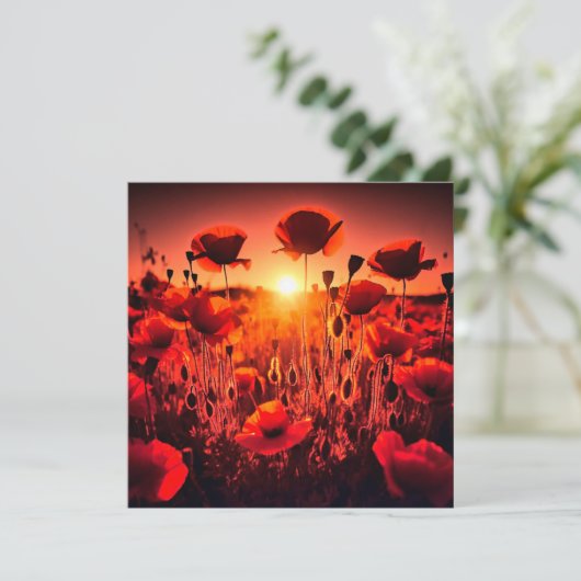 Mohn im Gegenlicht カード (スタンド正面)