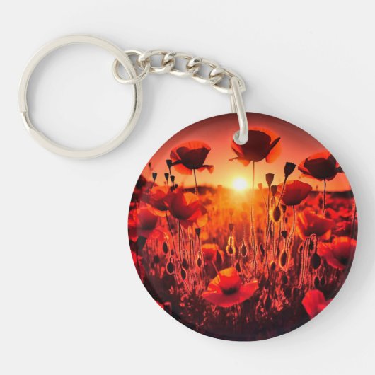 Mohn im Gegenlicht キーホルダー (正面)