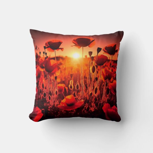 Mohn im Gegenlicht クッション (正面)