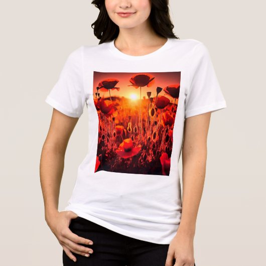 Mohn im Gegenlicht トライブレンドTシャツ (正面)