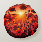 Mohn im Gegenlicht ラウンドクッション (裏面)