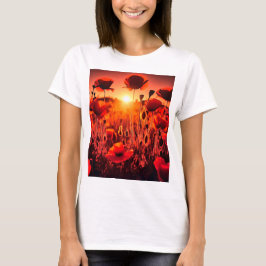 Mohn im Gegenlicht Tシャツ