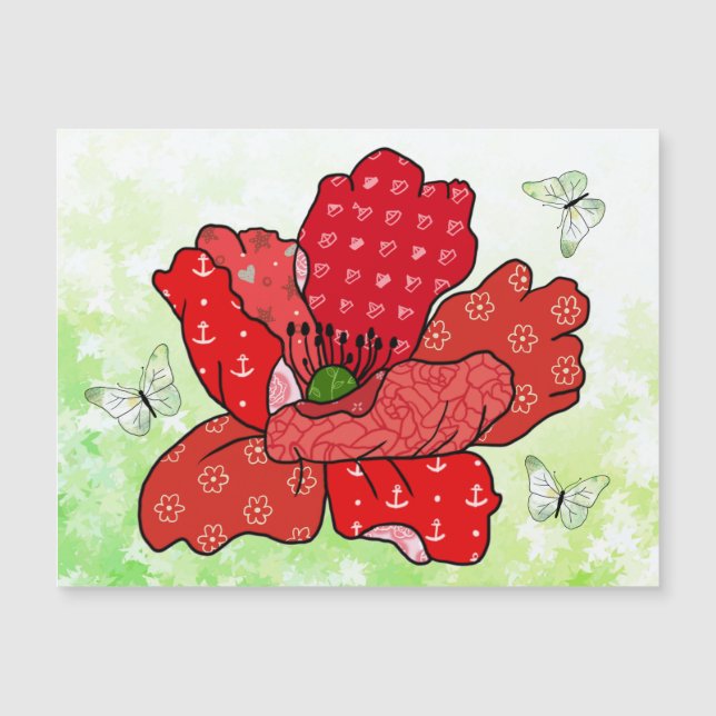 Mohn und Schmetterlinge  (正面)