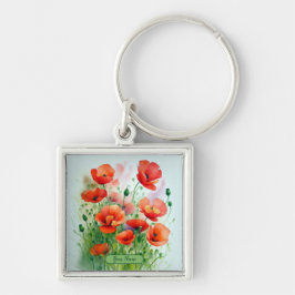 Mohnblumenwiese, Aquarell -  キーホルダー