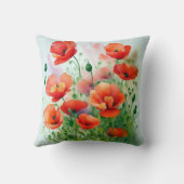 Mohnblumenwiese, Aquarell -  クッション (裏面)