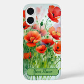 Mohnblumenwiese, Aquarell -  Case-Mate iPhoneケース (裏面)