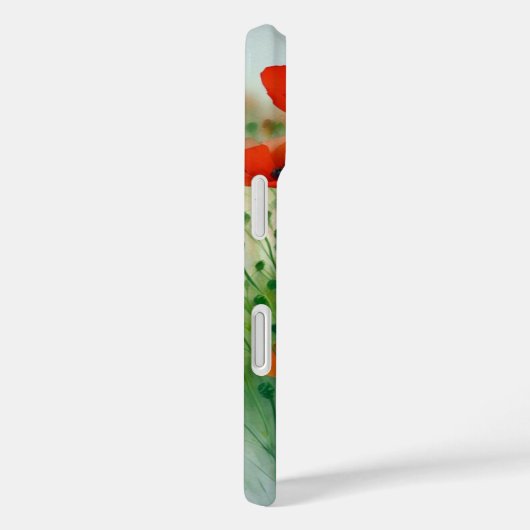 Mohnblumenwiese, Aquarell - Case-Mate iPhoneケース (裏面 / 右)