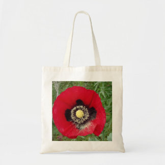 mohnblüte.klatschmohn in rot トートバッグ