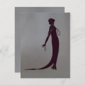 Moiファッションプレート~はがきフランスのヴィンテージ ポストカード (正面/裏面)