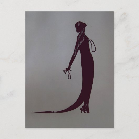 Moiファッションプレート~はがきフランスのヴィンテージ ポストカード (正面)