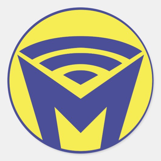 MOI – ステッカー! ラウンドシール (正面)