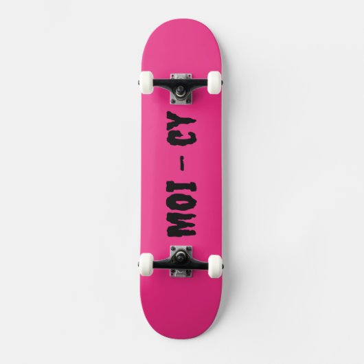 MOI - cy Komplettboard Pink スケートボード (正面)