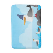 "Moin Moin"のカモメ バスマット (正面縦)