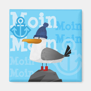 "Moin Moin"のカモメ マグネット